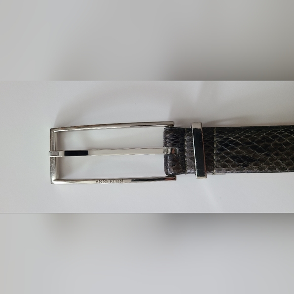 Anne Klein Reptile‎ Genuine Leather Belt with Shinny Spots XL - Picture 9 of 9